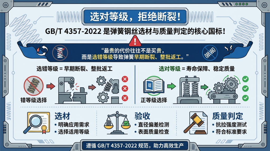GB/T4357 标准解读：镀锌弹簧钢丝抗拉强度分级与合规要点
