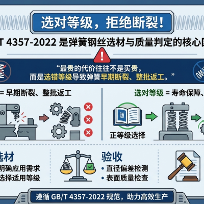 GB/T4357 标准解读:镀锌弹簧钢丝抗拉强度分级与合规要点