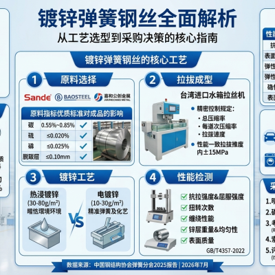镀锌弹簧钢丝全面解析：从工艺选型到采购决策的核心指南