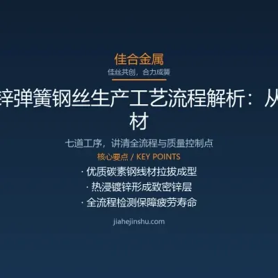 镀锌弹簧钢丝生产工艺流程解析：从线材到成品的七道工序