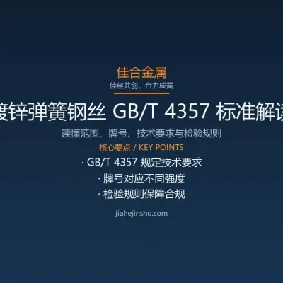 镀锌弹簧钢丝国家标准 GB/T 4357 解读与合规要点